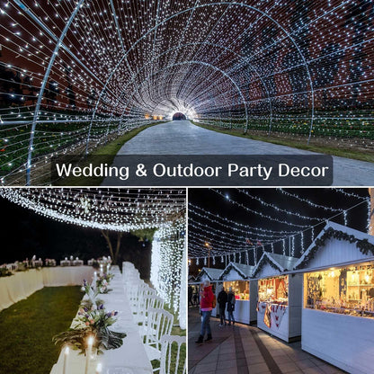 Outdoor String Lights 800LED/330FT with Remote for Wedding and Christmas - Lasercutwraps Shop