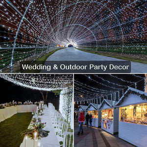 Outdoor String Lights 800LED/330FT with Remote for Wedding and Christmas - Lasercutwraps Shop