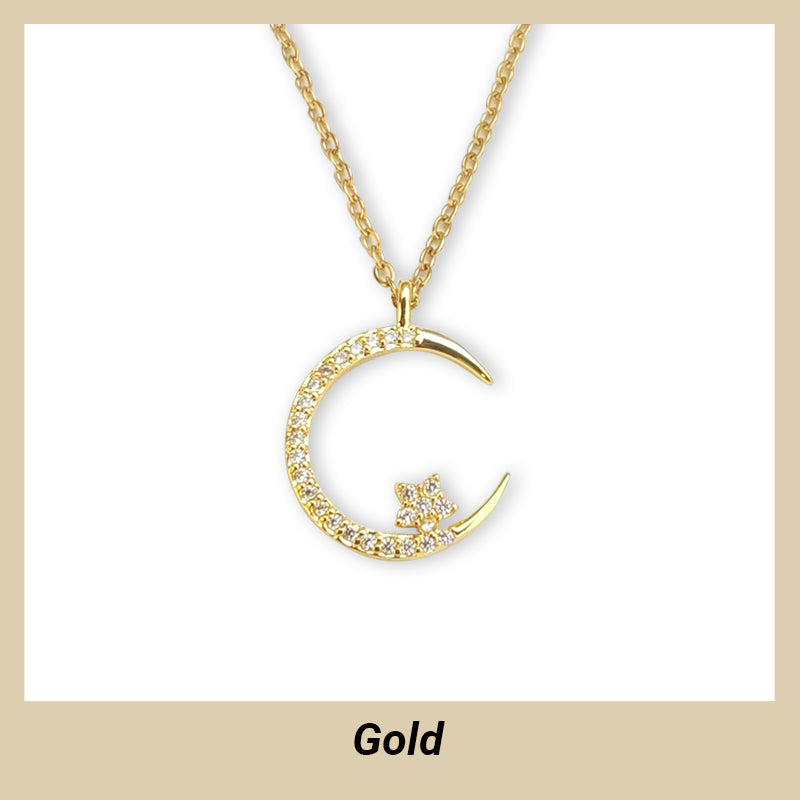 Bright Night: Moon Star Necklace