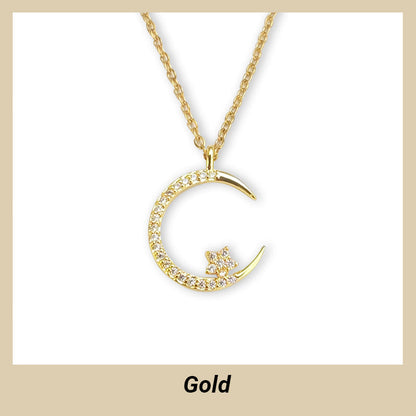 Bright Night: Moon Star Necklace