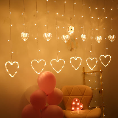 Heart-shaped Warm LED Light Strings: The Ideal Choice for Decorating Home