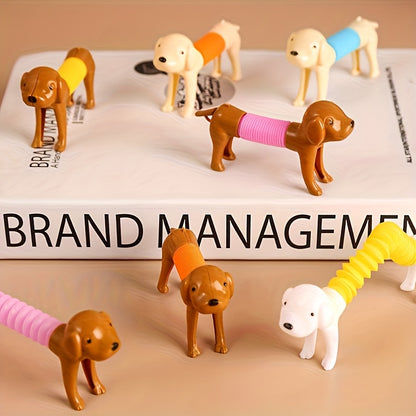 24pcs Stretchy Toy Dogs, Poseable Figures, Desktop Toys and Decorations