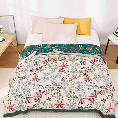 Wildflower Whisper Cotton Blanket