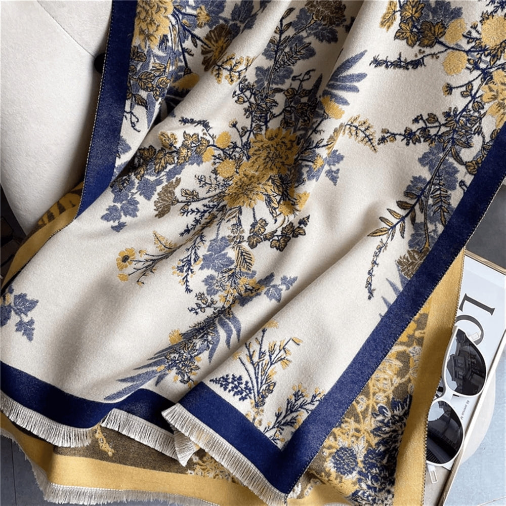 Nuvé Floral Soft Double Sided Scarf