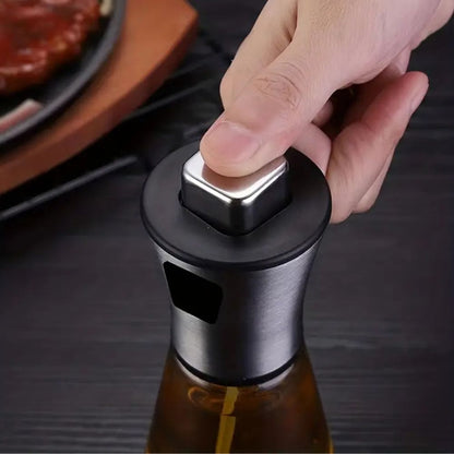 Stainless Crystal Oil Spray Bottle