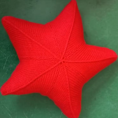 Starfish Hand-Knitted Cushion
