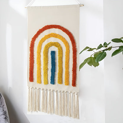 Colorful Fringe Tapestry Decor