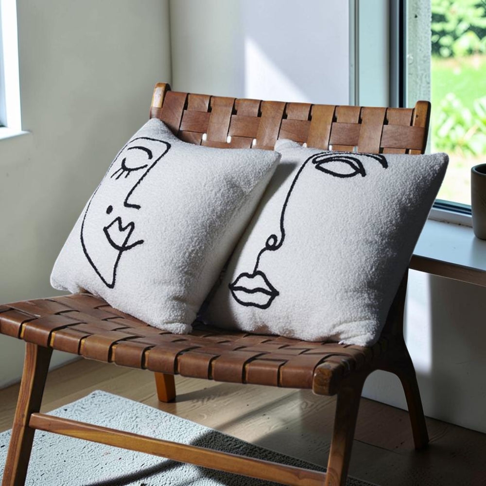 Abstract Face Artistic Cushion Cover