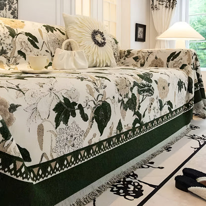 Autumn Vines Jacquard Sofa Cover
