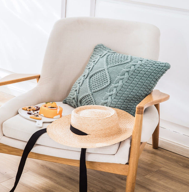 Braided Knitted Cushion Cover
