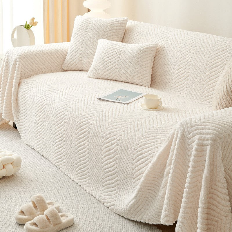 Chenille Plush Sofa Cover