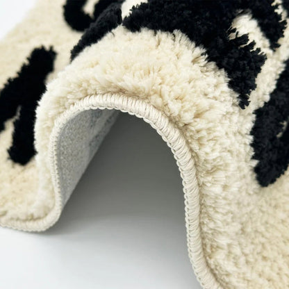 Aesthetic Fluffy Bath Mat Room Decor