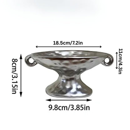 Dual-Ear Ceramic Oval Organizer