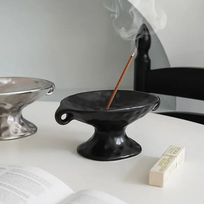 Dual-Ear Ceramic Oval Organizer
