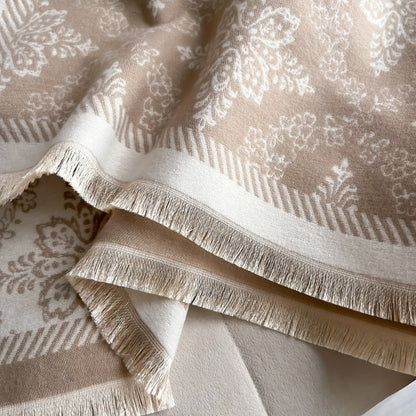 Elara Damask Print Scarf Shawl