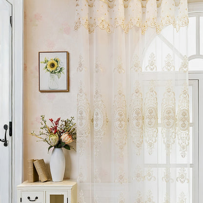 Elyvia Embroidered Classic Sheer Lace Curtain