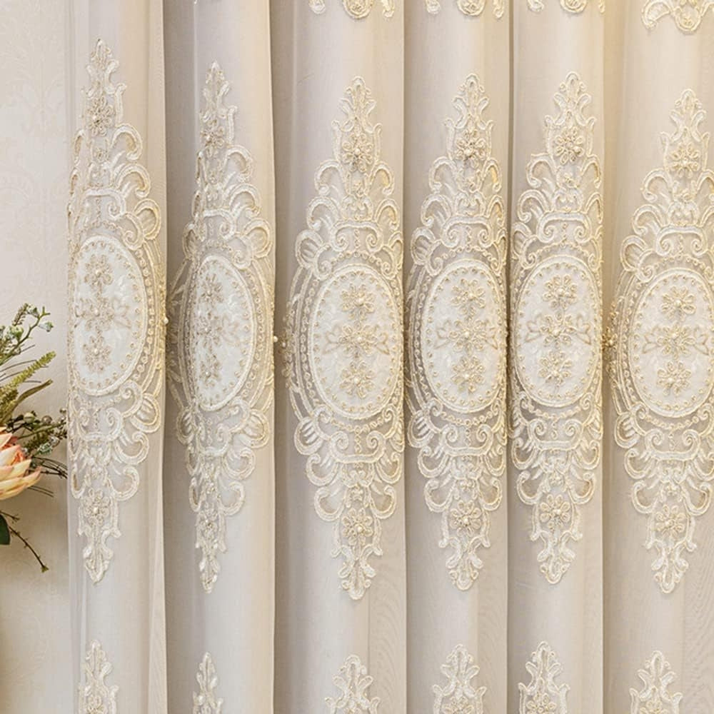 Elyvia Embroidered Classic Sheer Lace Curtain