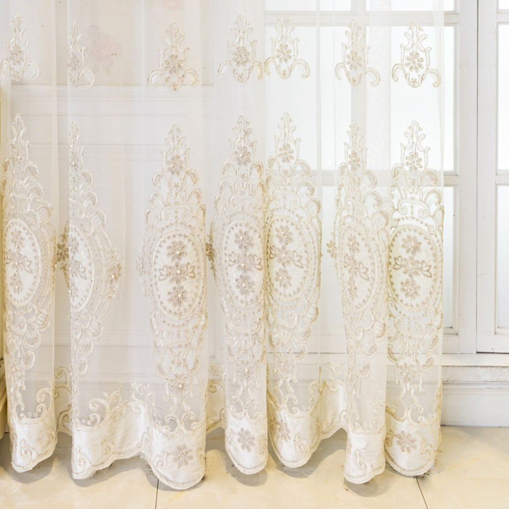 Elyvia Embroidered Classic Sheer Lace Curtain