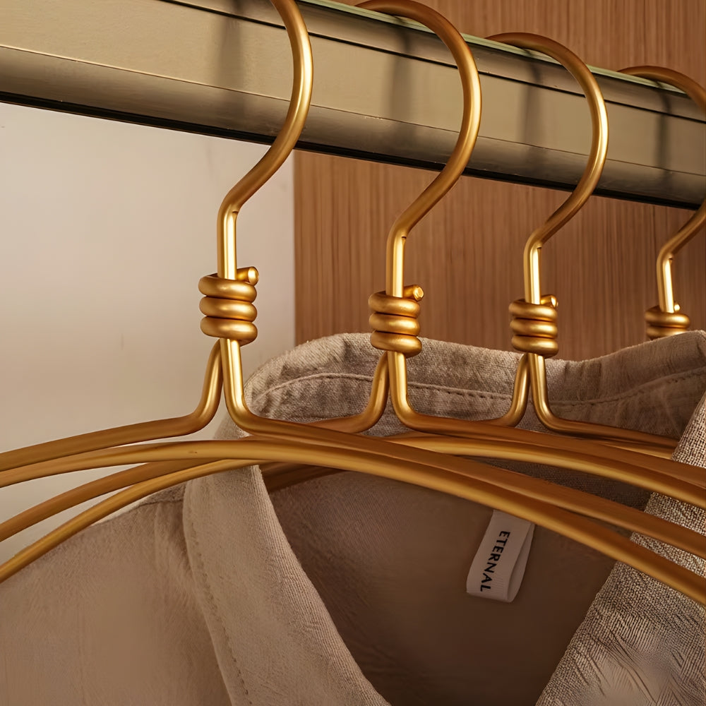 Extra Wide Sleek Aluminum Clothes Hanger | 6pcs Set