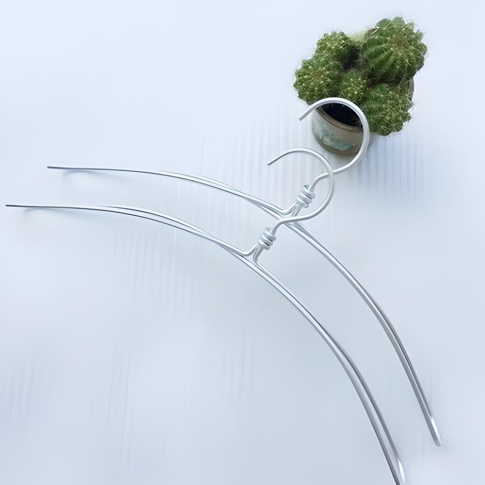 Extra Wide Sleek Aluminum Clothes Hanger | 6pcs Set