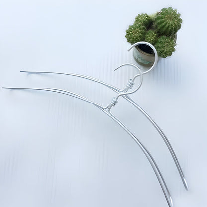 Extra Wide Sleek Aluminum Clothes Hanger | 6pcs Set