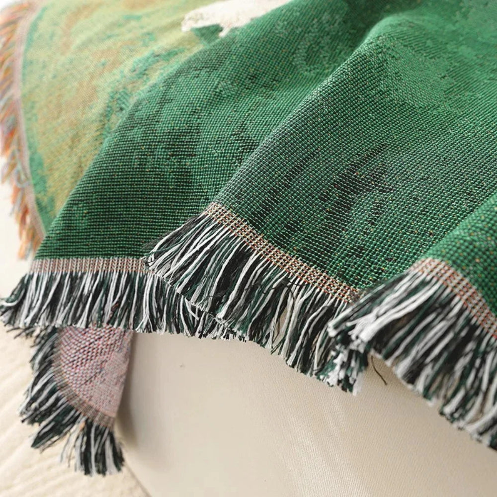 Frida Sheep Woven Throw Blanket