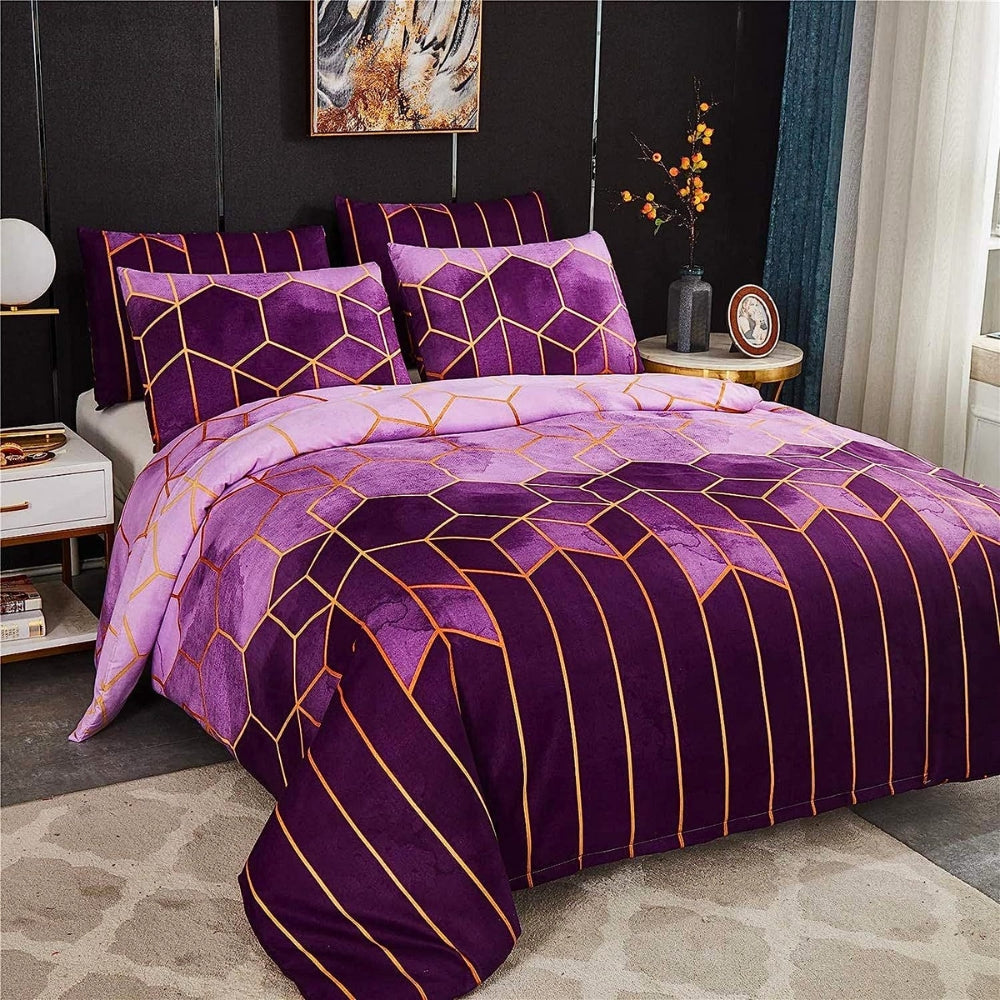 Golden Cosmo Hive | 3pcs Duvet Cover Sets