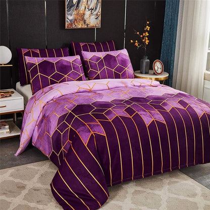 Golden Cosmo Hive | 3pcs Duvet Cover Sets