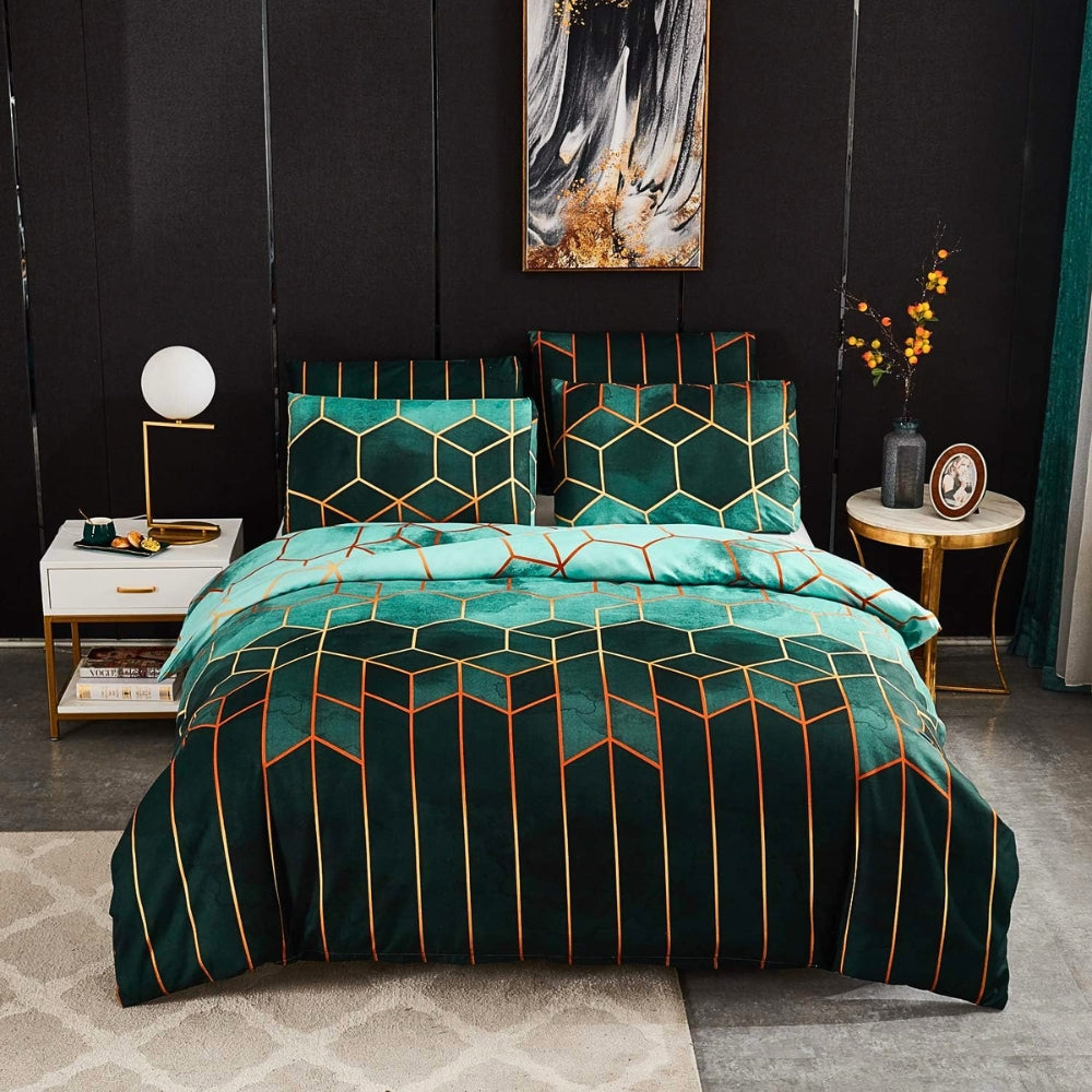 Golden Cosmo Hive | 3pcs Duvet Cover Sets