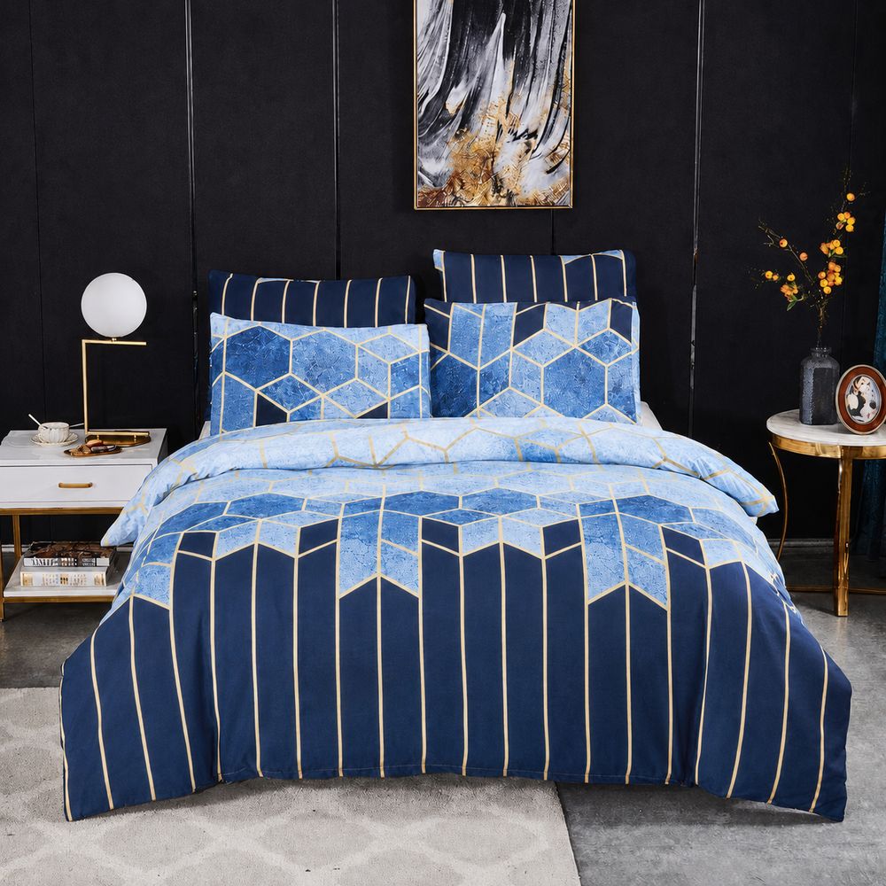 Golden Cosmo Hive | 3pcs Duvet Cover Sets