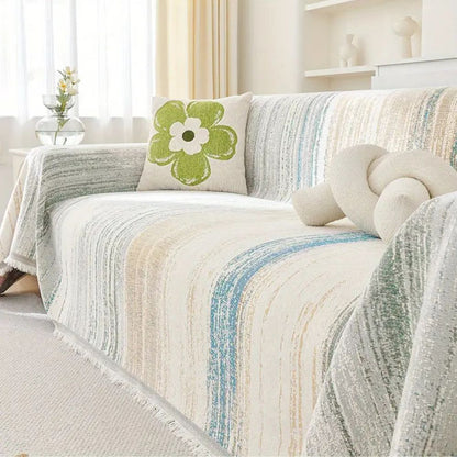 Serene Stripes Sofa Cover