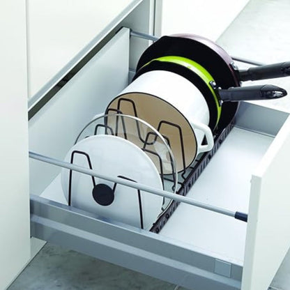 Iron Dish Pot Lid and Utensils Storage Rack