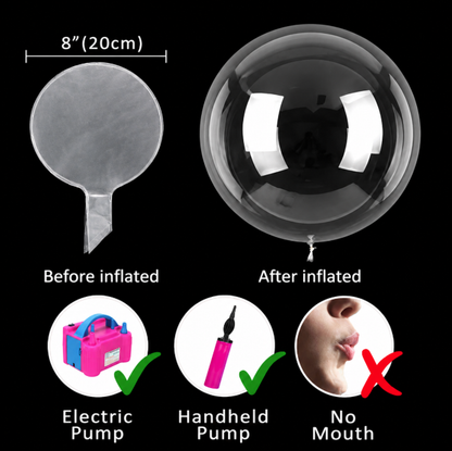 LED Light Up Balloon Centerpiece Kit with Self-Adhesive Balloon Stick Base for Weddings, Birthdays & Party Decorations