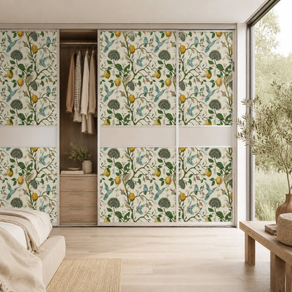 Lemon Bluebird PVC Adhesive Wallpaper