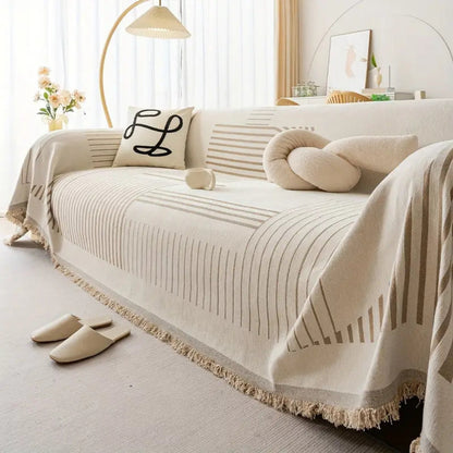 Luxurious Snowflake Chenille Sofa Cover