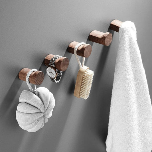 Minimalist Beech Wood Wall-Mounted Hook