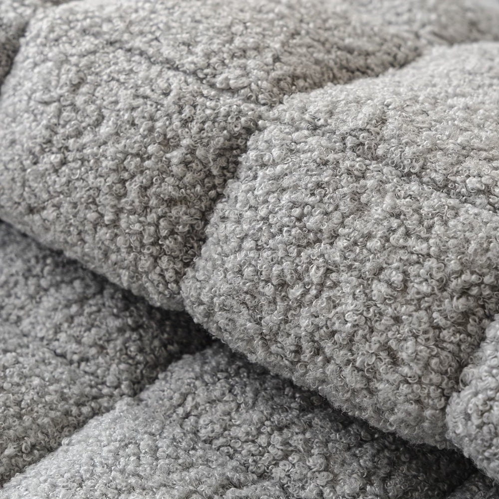 Modern Square Boucle Anti-Slip Couch Cover