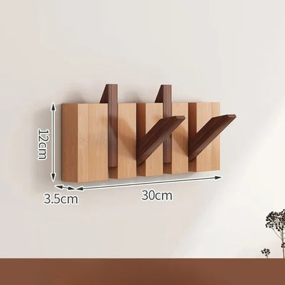 Piano Foldable Wooden Flip Hook Wall Rack