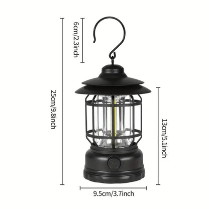 Retro Glow Camping Lantern Lamp