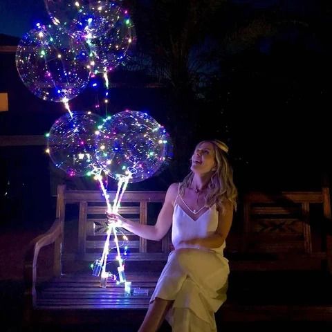 Elegant Birthday Bash: Reusable LED Balloons for Celebrations