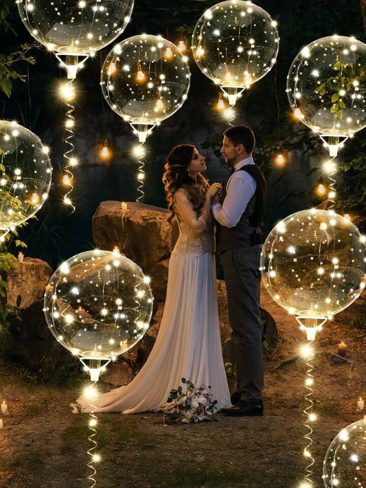 Happy Anniversary Reusable Led Balloons Home Party Decorations