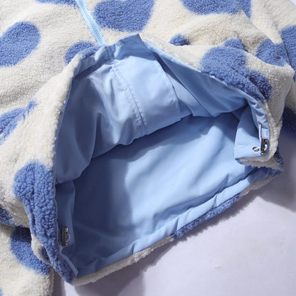 Fluffy Heart Double Sided Jacket