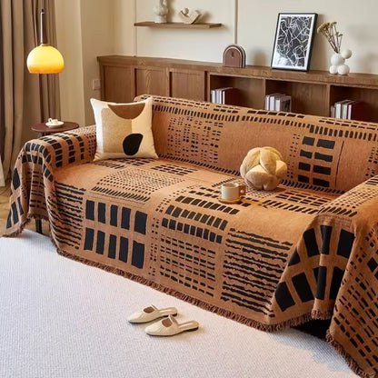 Savanna Geo Chenille Sofa Cover