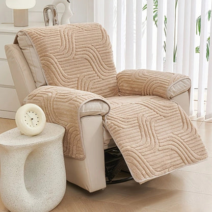 Silven Plush Thickened Anti-Slip Recliner Sofa Cover