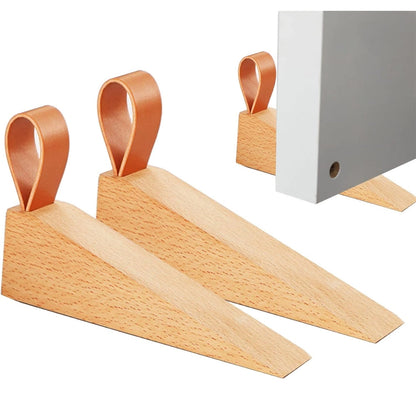 Sleek Wooden Door Stopper