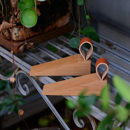 Sleek Wooden Door Stopper