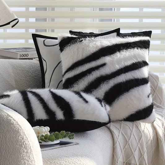 Strié Luxe Faux Fur Cushion Cover