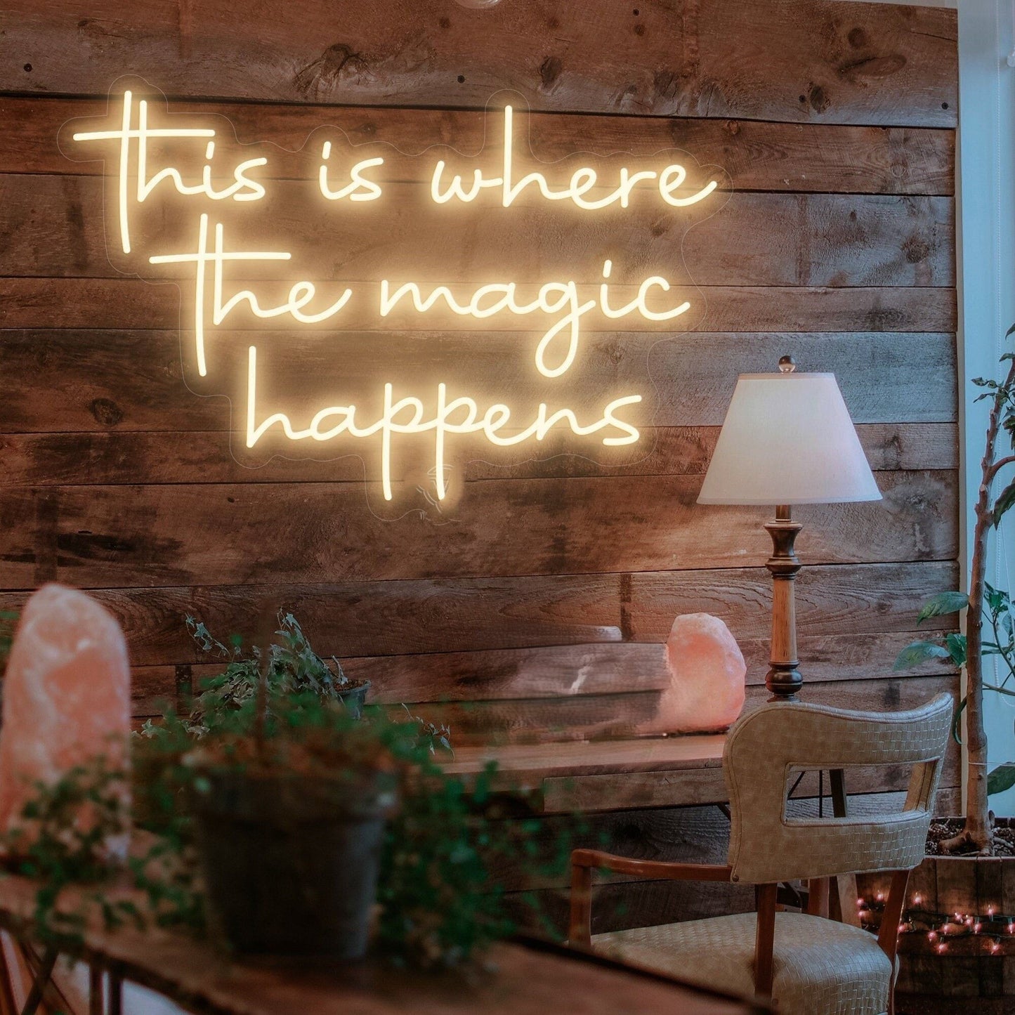 This is where the magic happens Neon Sign, Custom Neon Sign, Wall Decor, Bedroom Decor