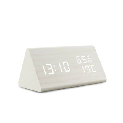 Elora Wooden LED Alarm Clock Digital Display