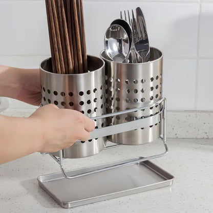 Trivent Stainless Kitchen Cutlery Organizer